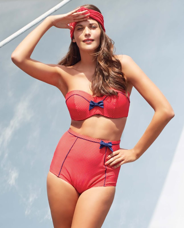 panache Britt Halterneck swimsuit-promo-pic-red-spot